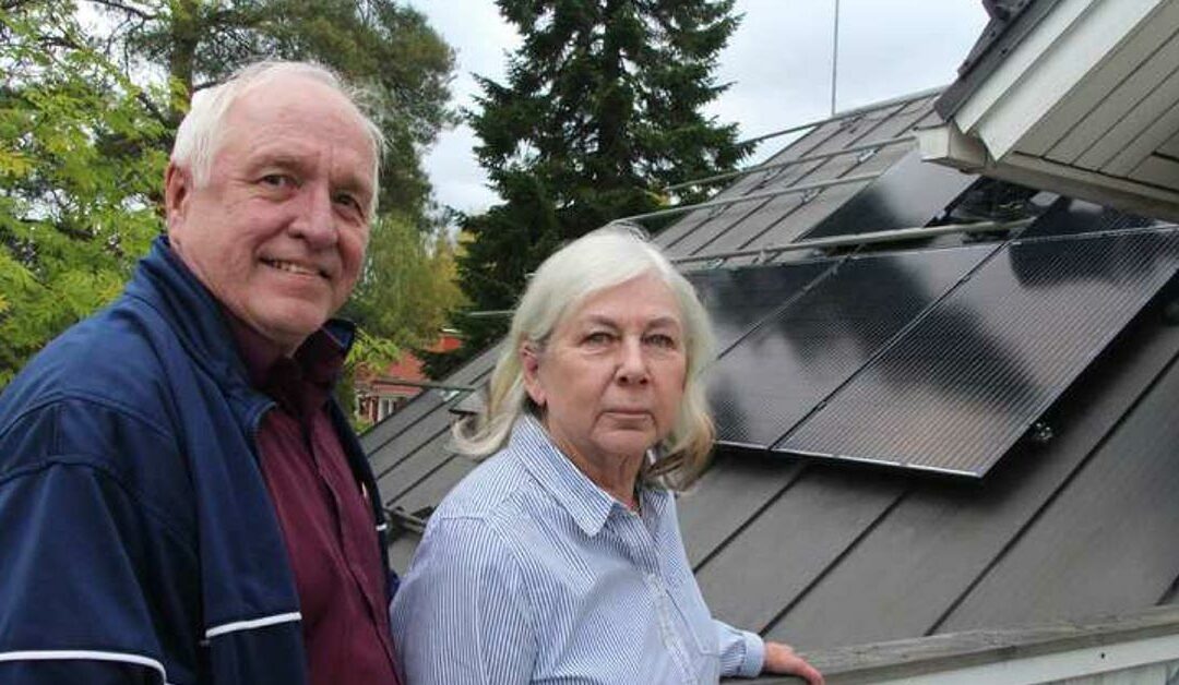 Ilmastonmuutos: Aurinkopaneelit toivat hyvän omantunnon Nyyssösen pariskunnalle, seuraavaksi ehkä sähköauto (Tyrvään Sanomat 6.10.2019)